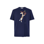 DAKS X Mr Slowboy Anniversary T-Shirt 'Tennis' Navy