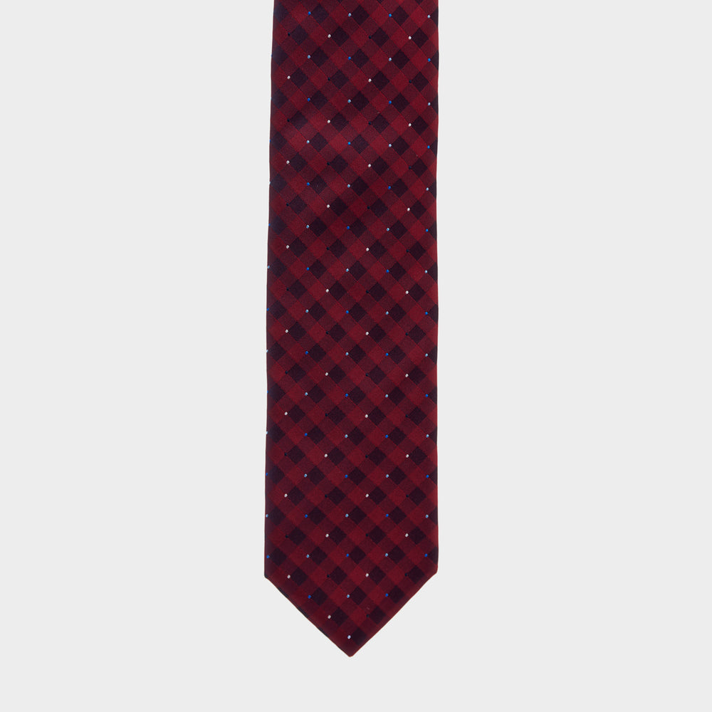 Gingham Check Tie