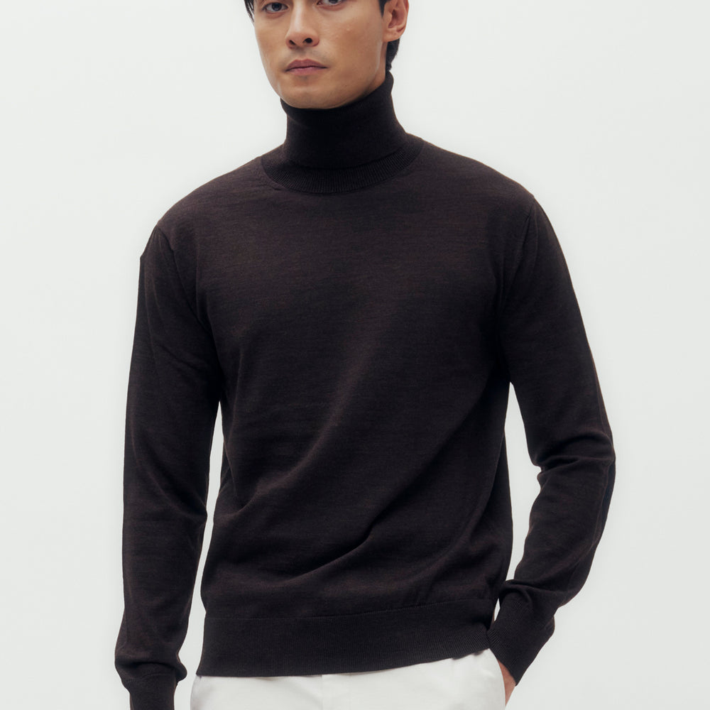 High Neck Wool Sweater