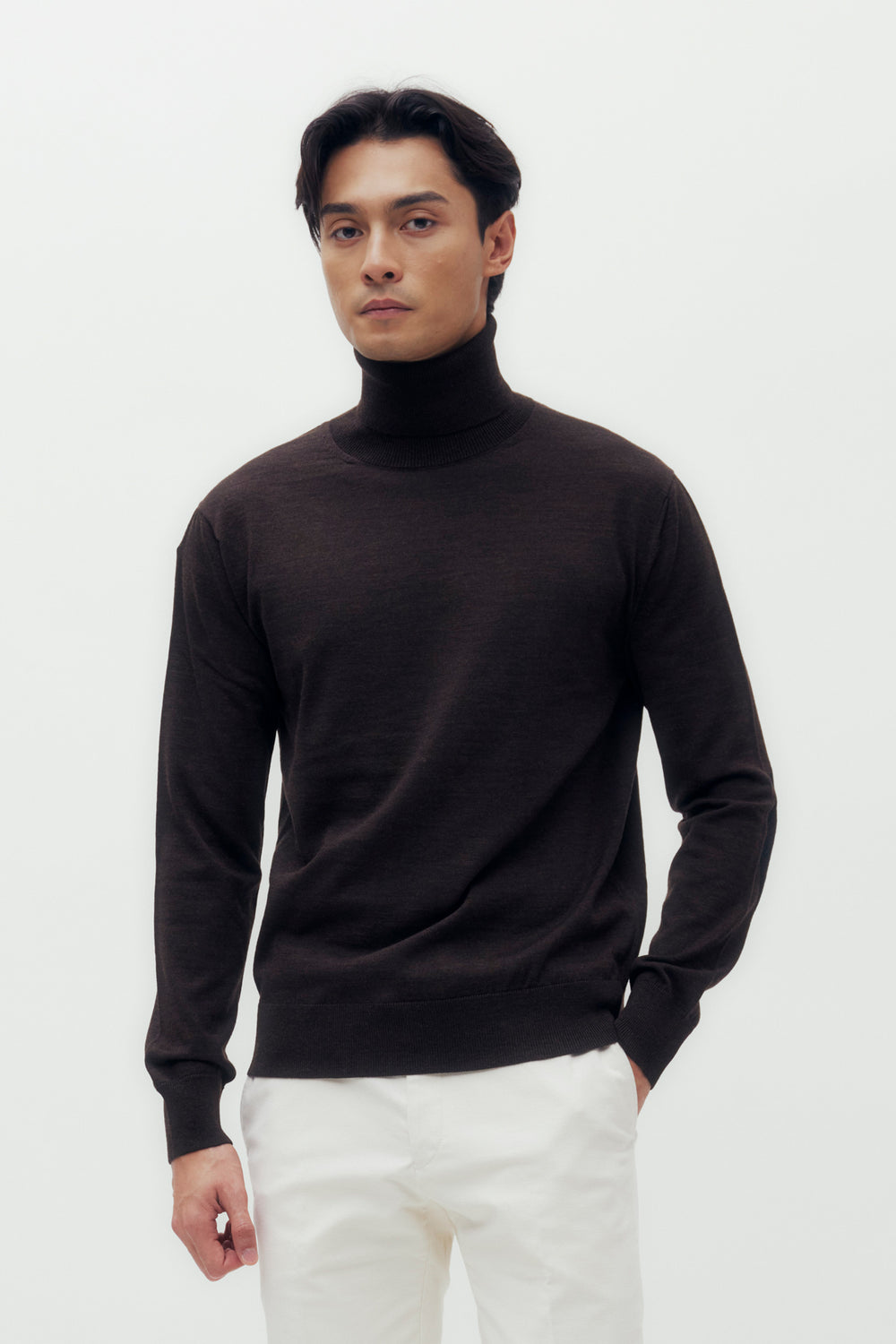 High Neck Wool Sweater