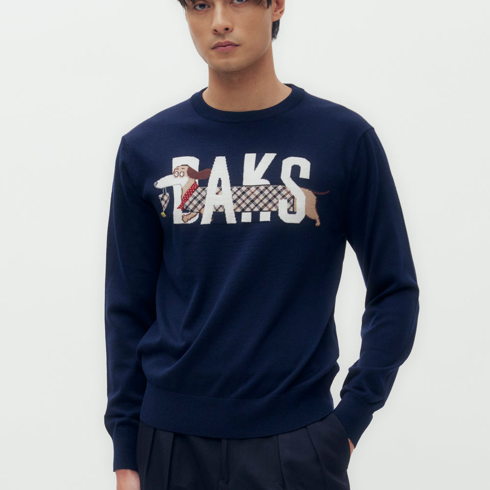 
                      
                        DAKS X Mr Slowboy Logo MAX Sweater
                      
                    