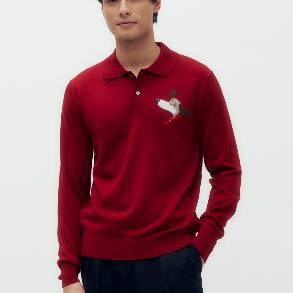 DAKS X Mr Slowboy Wink MAX Polo Sweater