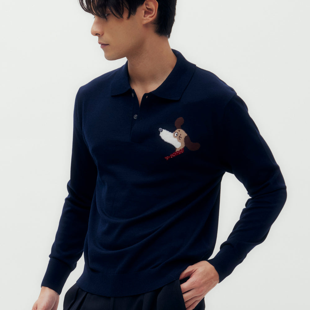 
                      
                        DAKS X Mr Slowboy Wink MAX Polo Sweater
                      
                    