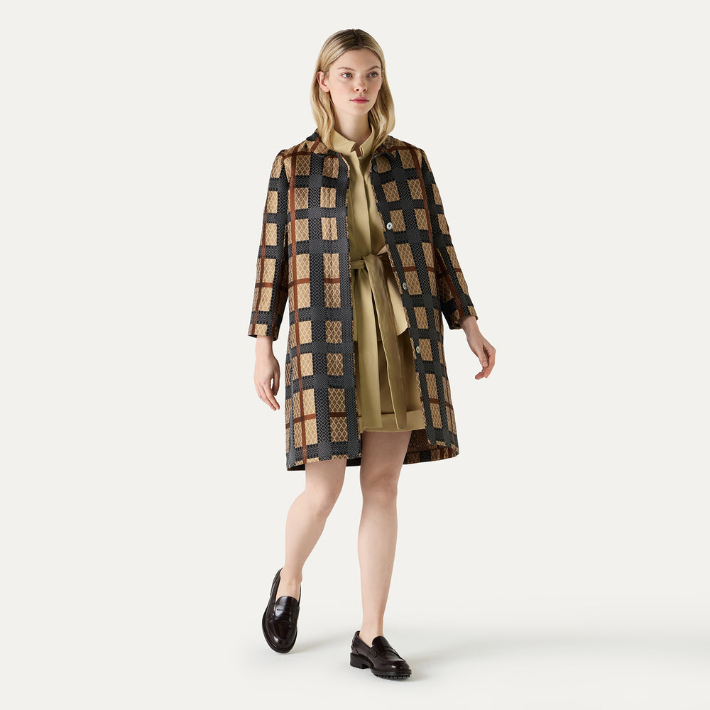 Geo Check Coat DAKS L