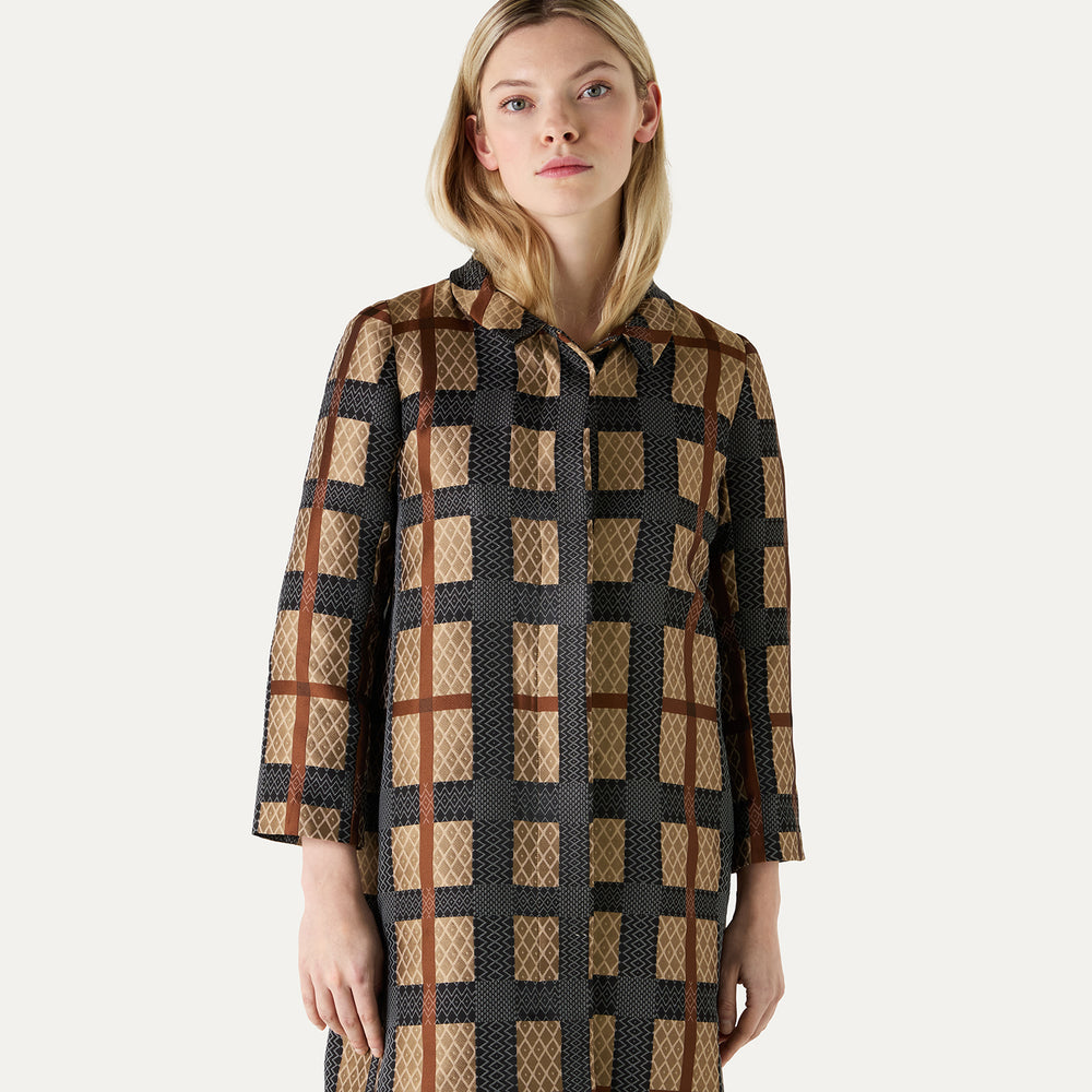 Geo Check Coat DAKS L