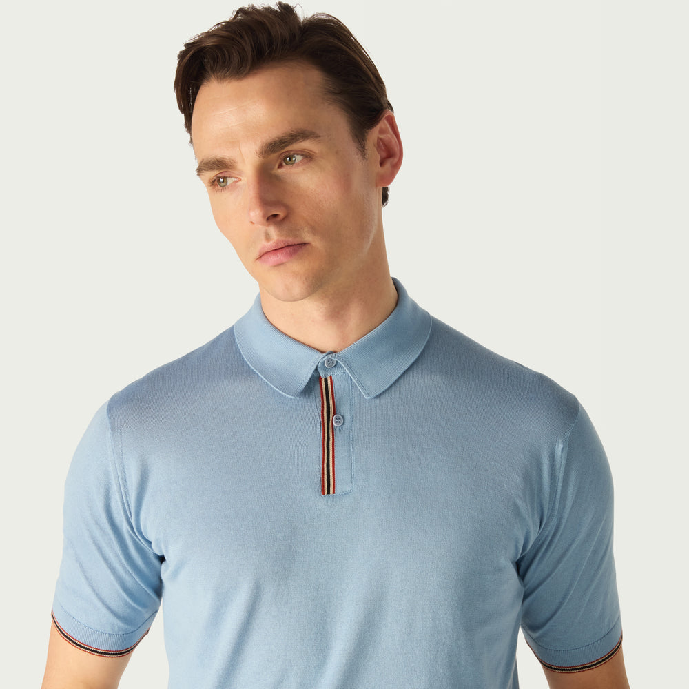 
                      
                        DAKS House Stripe Polo Shirt
                      
                    