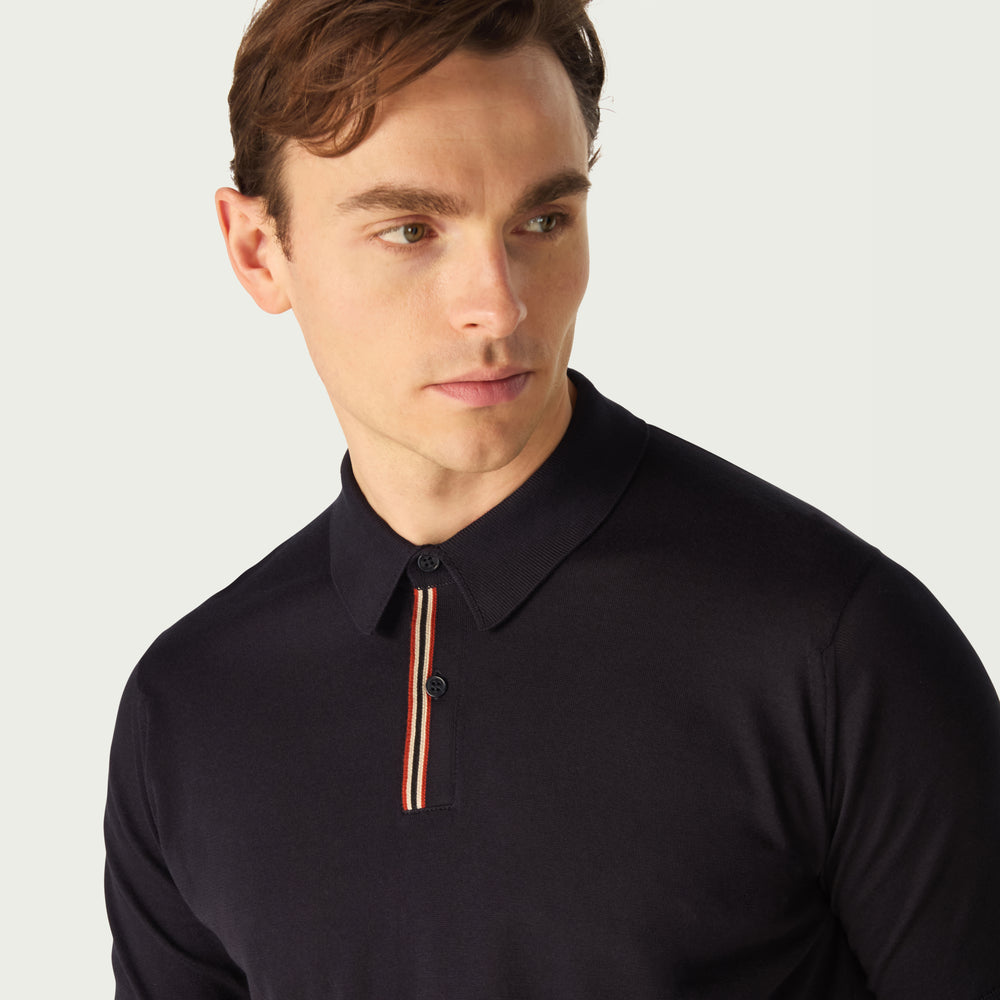 
                      
                        DAKS House Stripe Polo Shirt
                      
                    