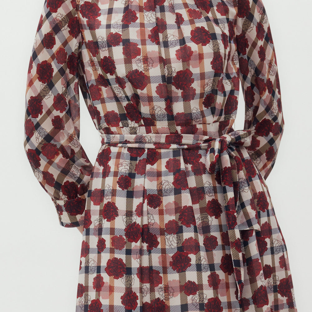 
                      
                        Carnation Check Belt Dress
                      
                    