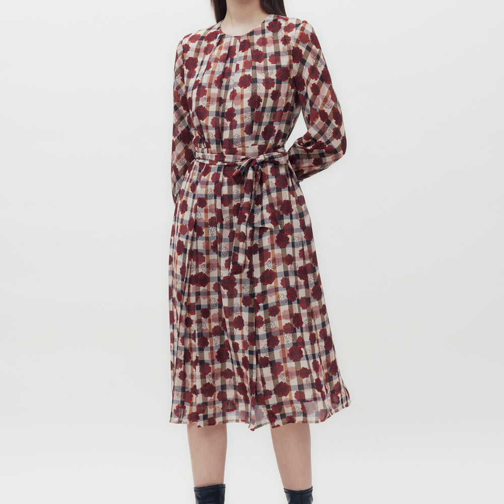 
                      
                        Carnation Check Belt Dress
                      
                    