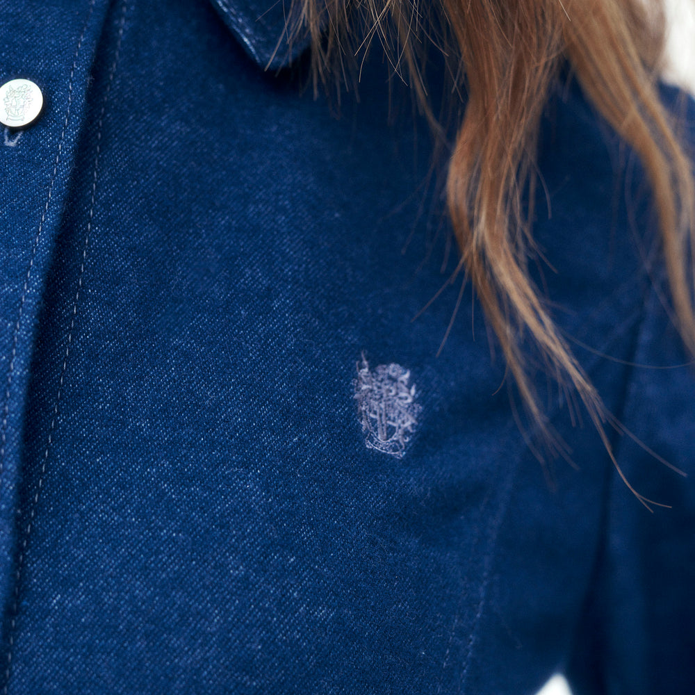 
                      
                        Coat of Arms Logo Denim Dress
                      
                    