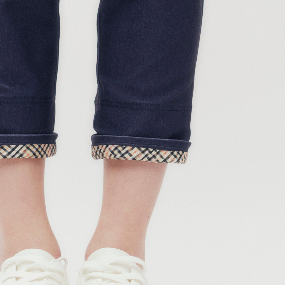 Denim Turn-up Pants DK