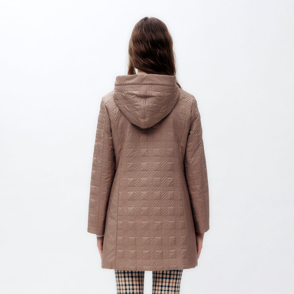 Shadow Check Long Coat