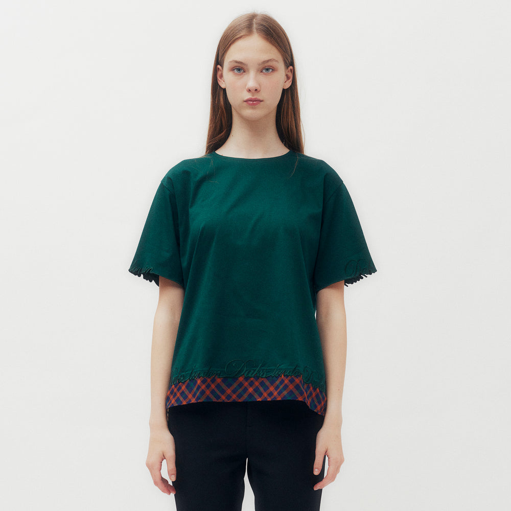 House Check Hem T-Shirt DAKS Hong Kong