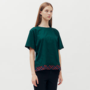 House Check Hem T-Shirt DAKS Hong Kong