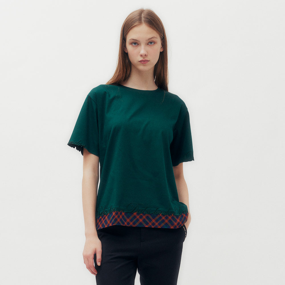 House Check Hem T-Shirt DAKS Hong Kong