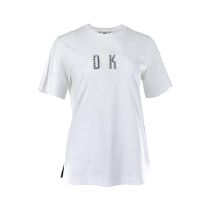 DAKS Lace Embroidered Logo T-Shirt DAKS Hong Kong