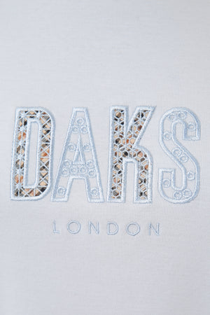 DAKS Lace Embroidered Logo T-Shirt DAKS Hong Kong