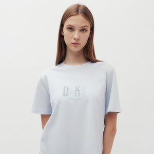 DAKS Lace Embroidered Logo T-Shirt DAKS Hong Kong