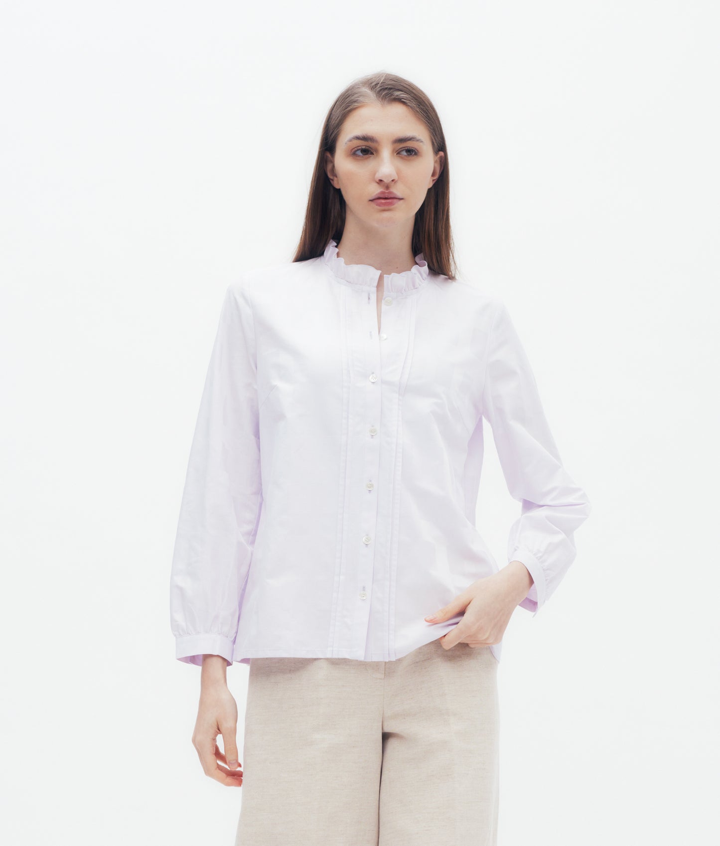 Shadow Check Frill Blouse DAKS Hong Kong