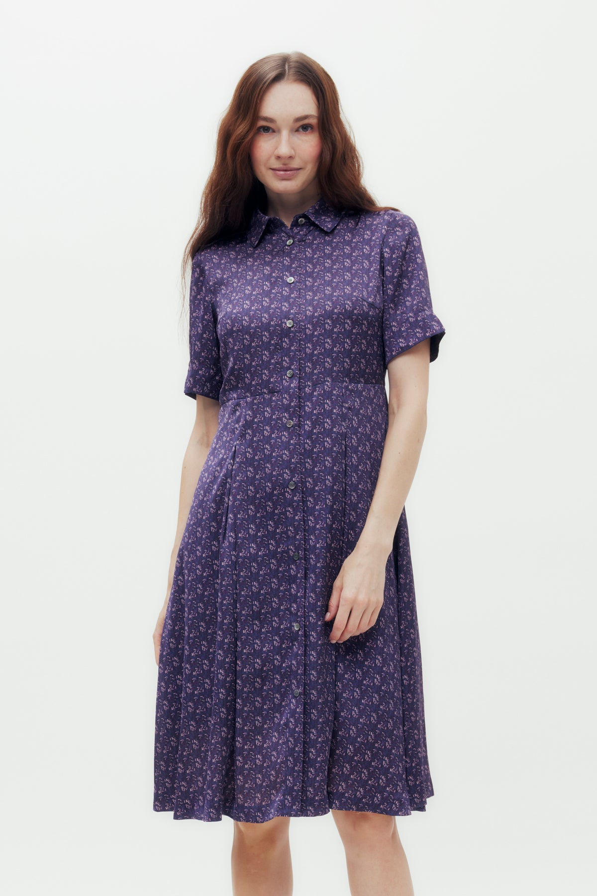 Interlocking DD Print Shirt Dress