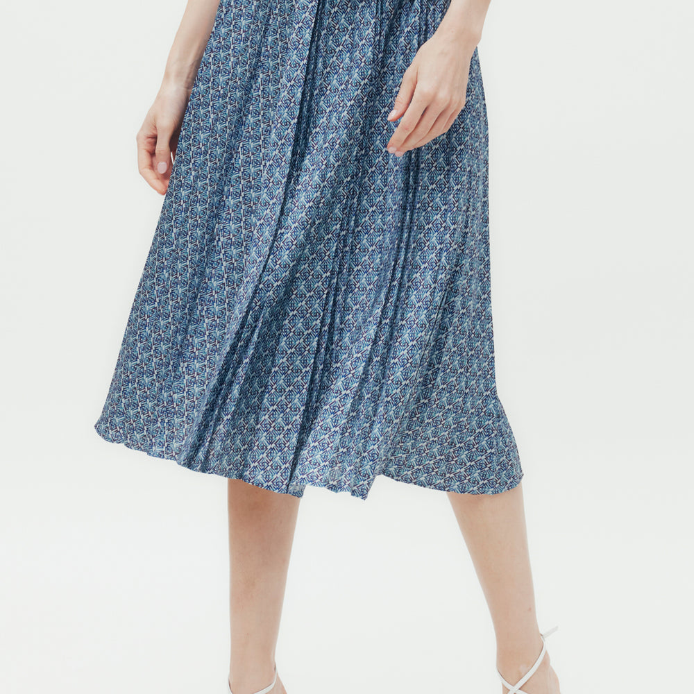 Interlocking DD Print Skirt