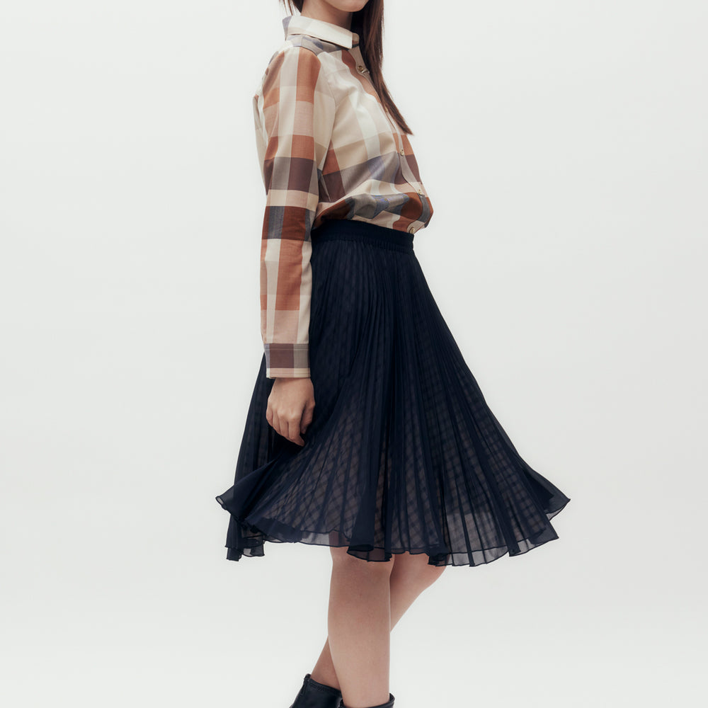 
                      
                        Reversible House Check Midi Skirt
                      
                    