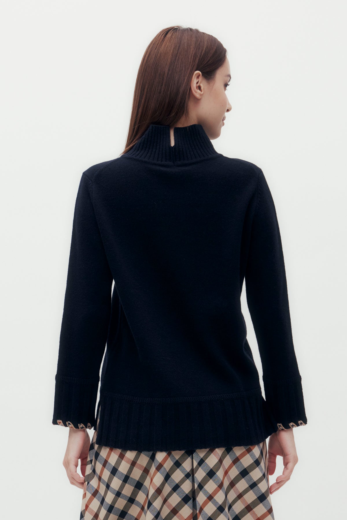 High Neck Wool Sweater