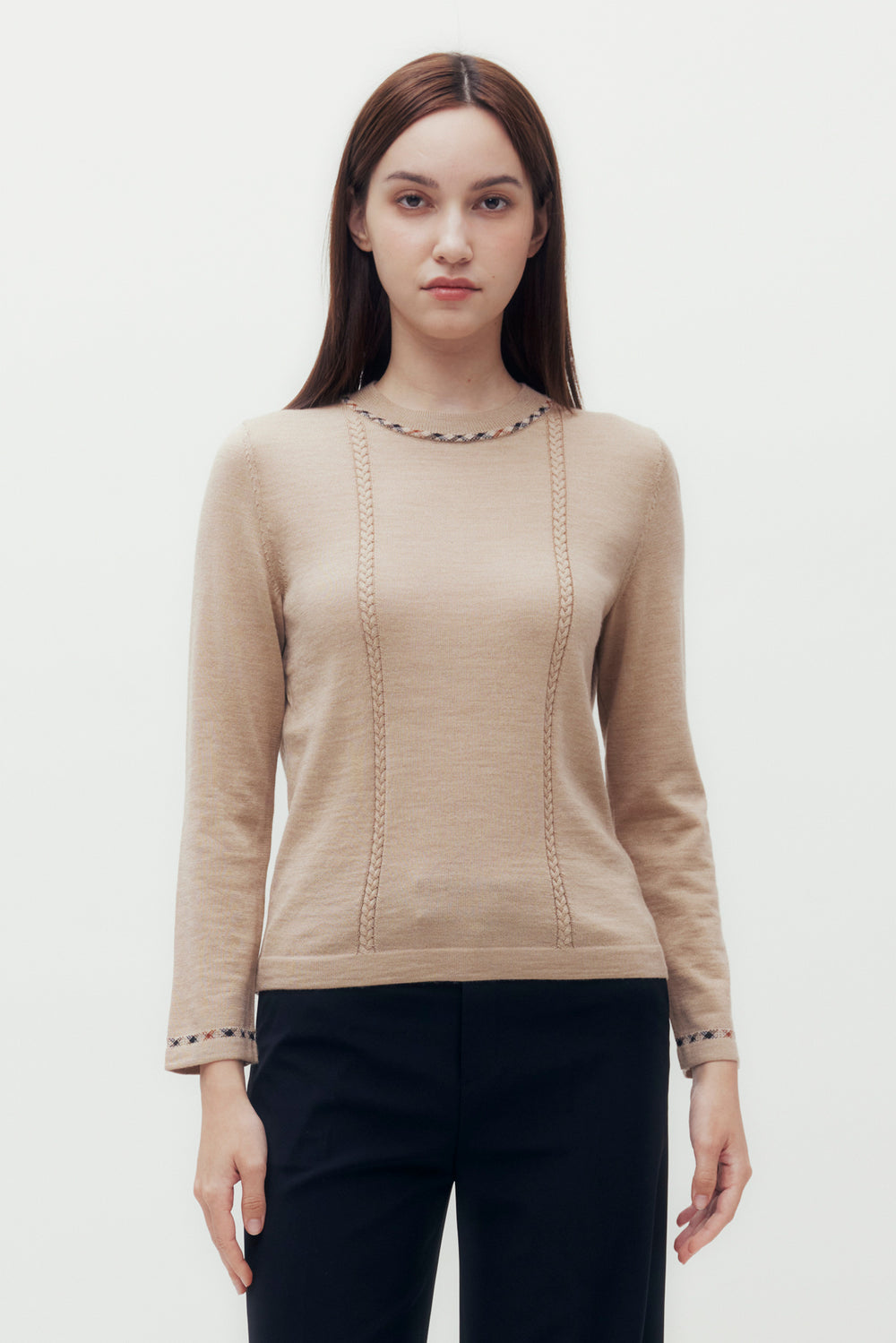 Cashmere Blended Wool Sweater