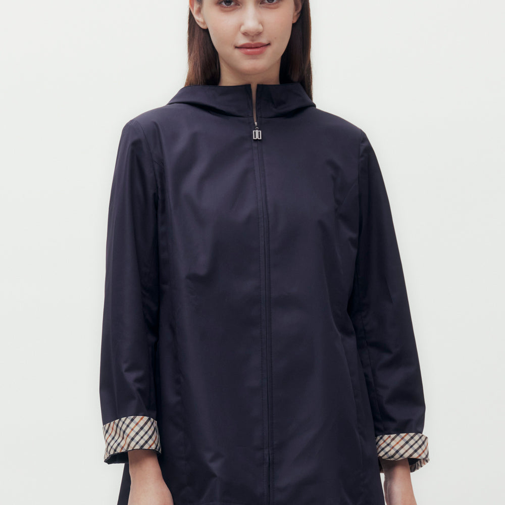 
                      
                        Mid-length Hooded Blouson Jacket
                      
                    