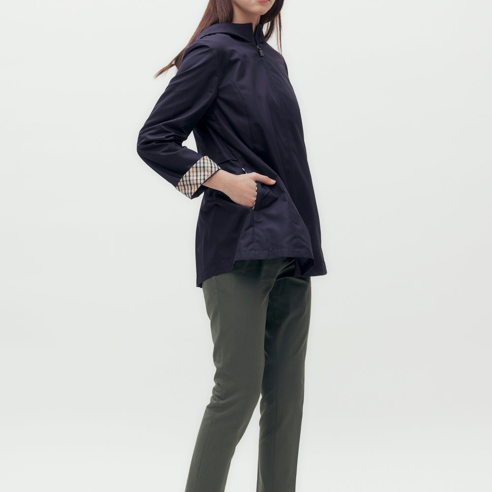 
                      
                        Mid-length Hooded Blouson Jacket
                      
                    