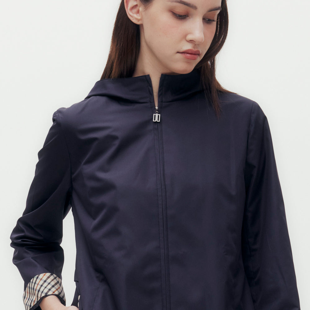 
                      
                        Mid-length Hooded Blouson Jacket
                      
                    