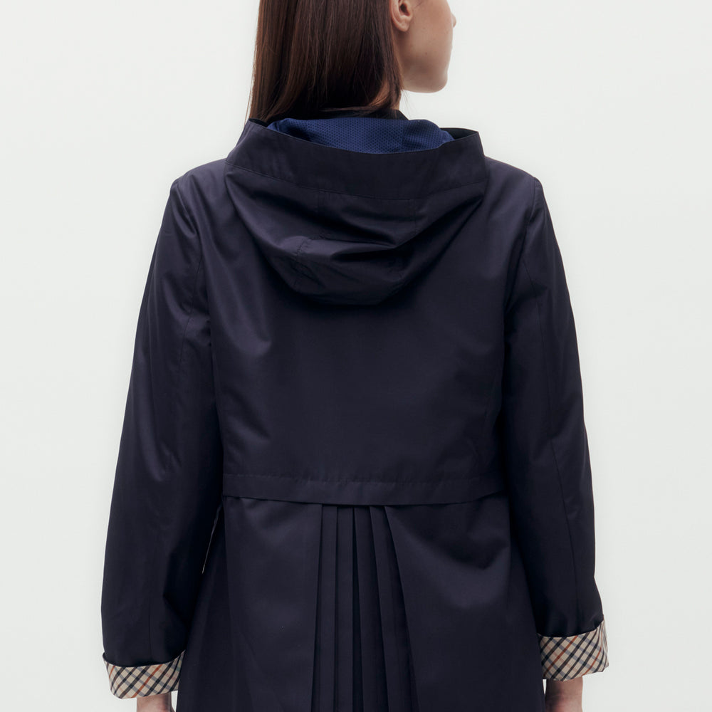 Mid-length Hooded Blouson Jacket