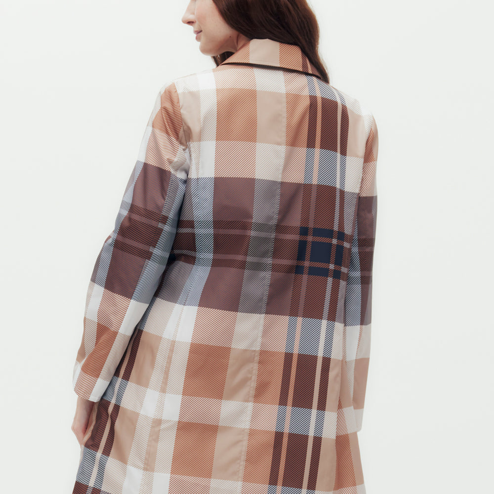 130th Anniversary Check Long Coat