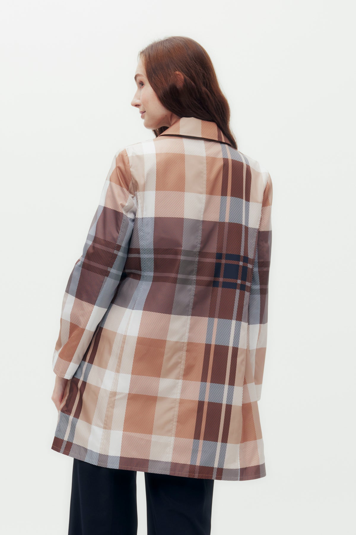 130th Anniversary Check Long Coat