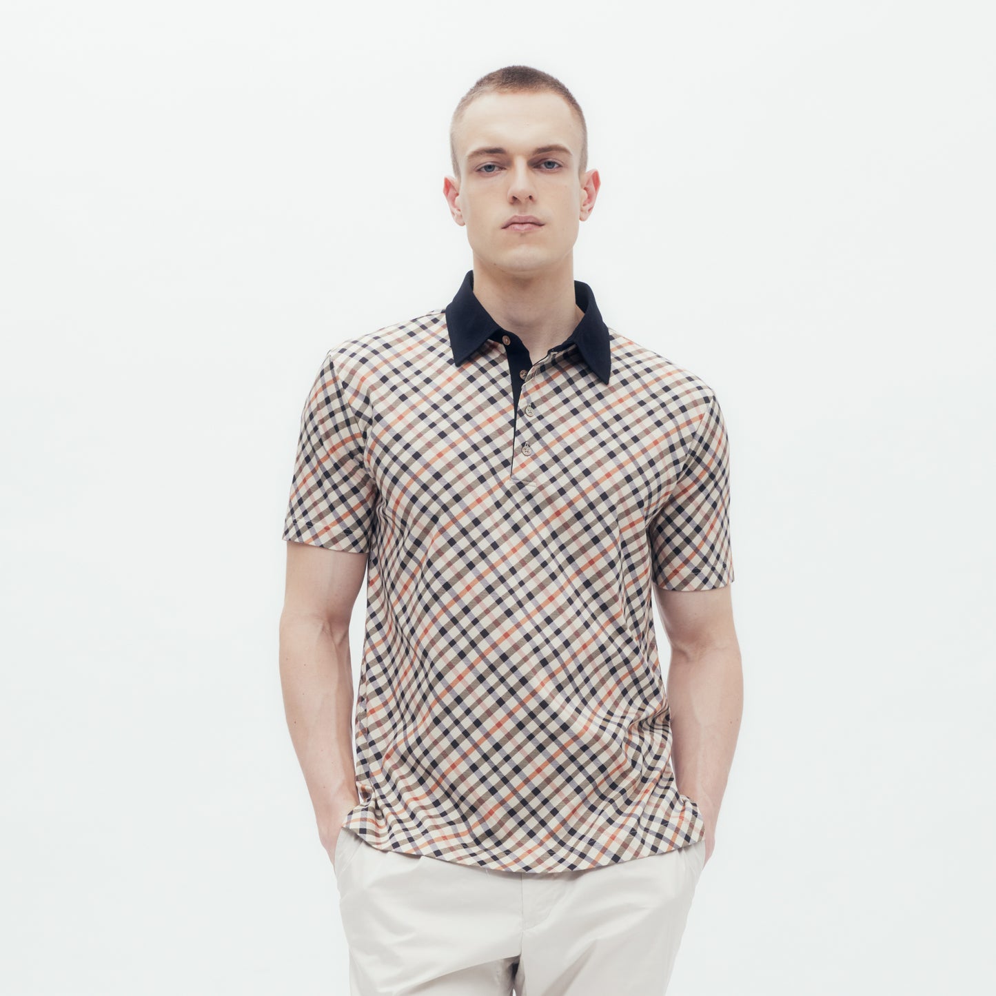 Bias Check Polo Shirt DAKS Hong Kong