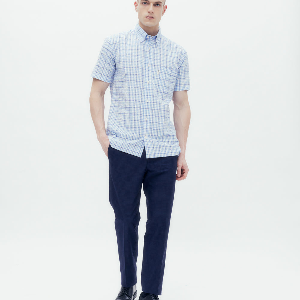 Short Sleeve Check Shirt DAKS Hong Kong