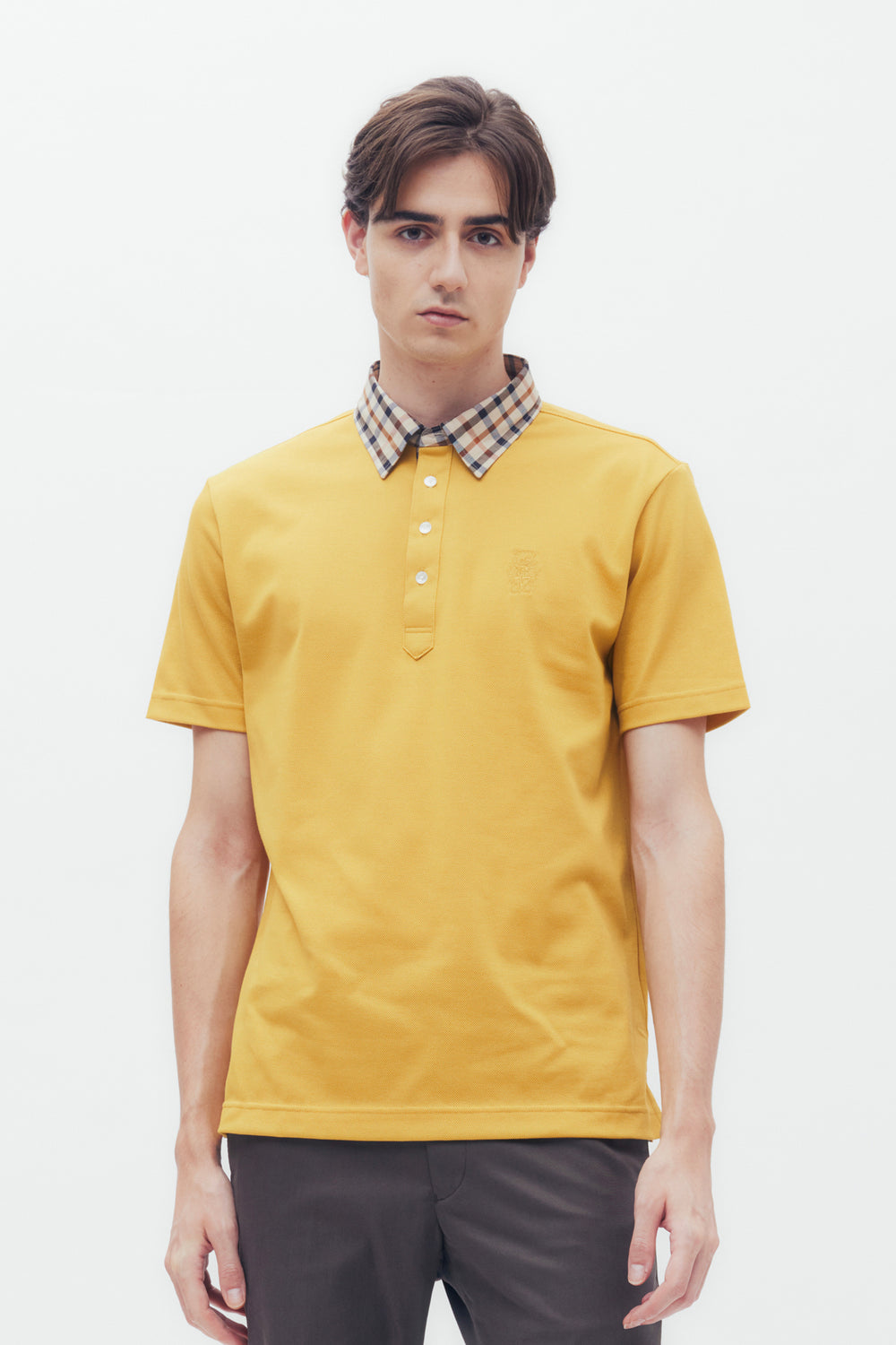 House Check Collar Polo Shirt