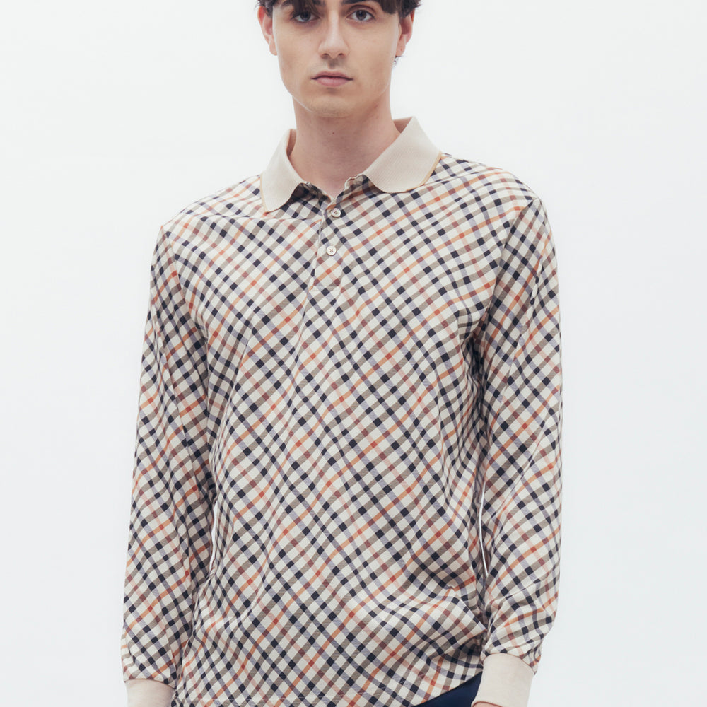 
                      
                        Bias Check Polo Shirt
                      
                    