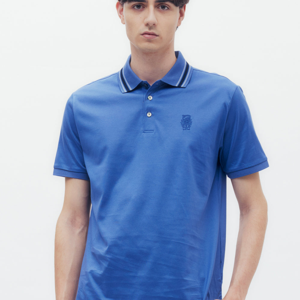 
                      
                        Stripe on Collar Polo Shirt
                      
                    