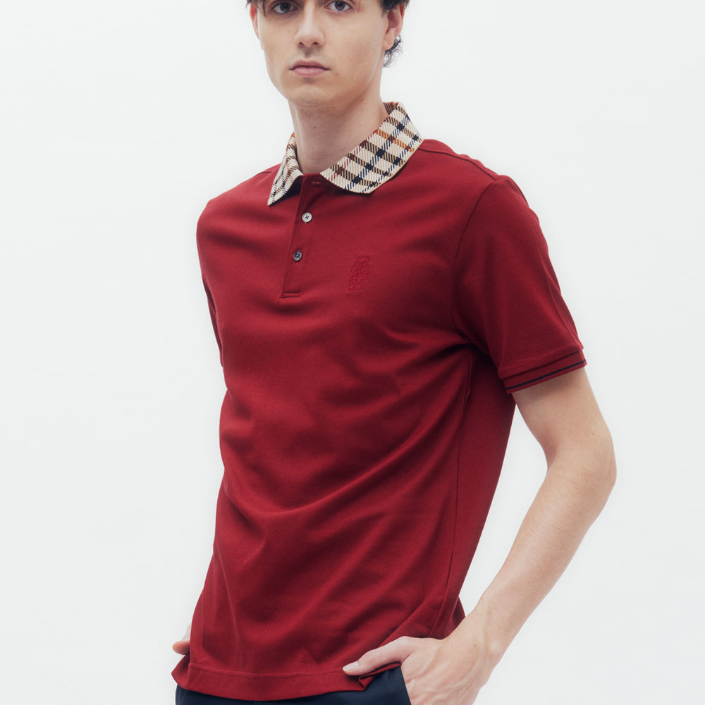 
                      
                        House Check Collar Polo Shirt
                      
                    