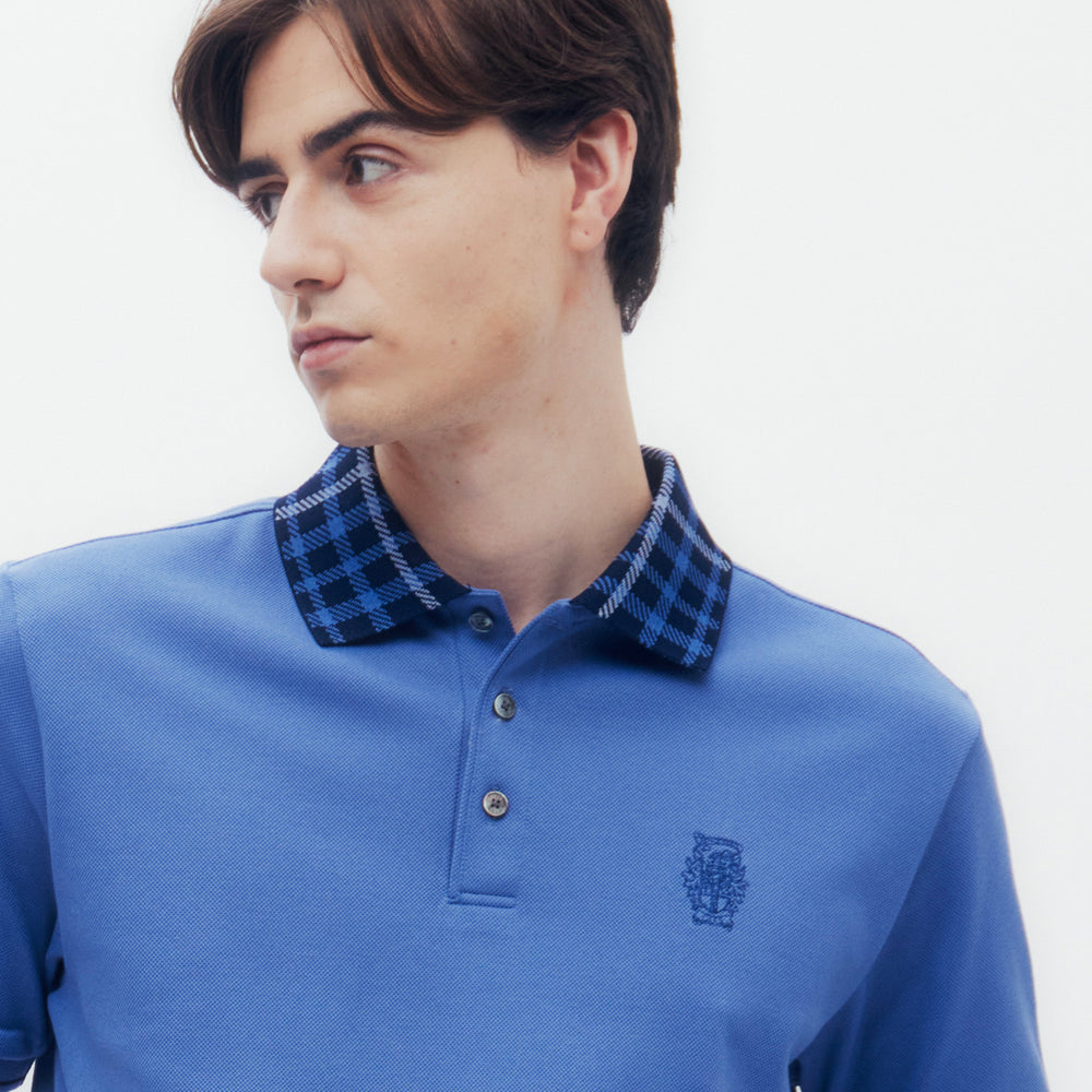 
                      
                        House Check Collar Polo Shirt
                      
                    