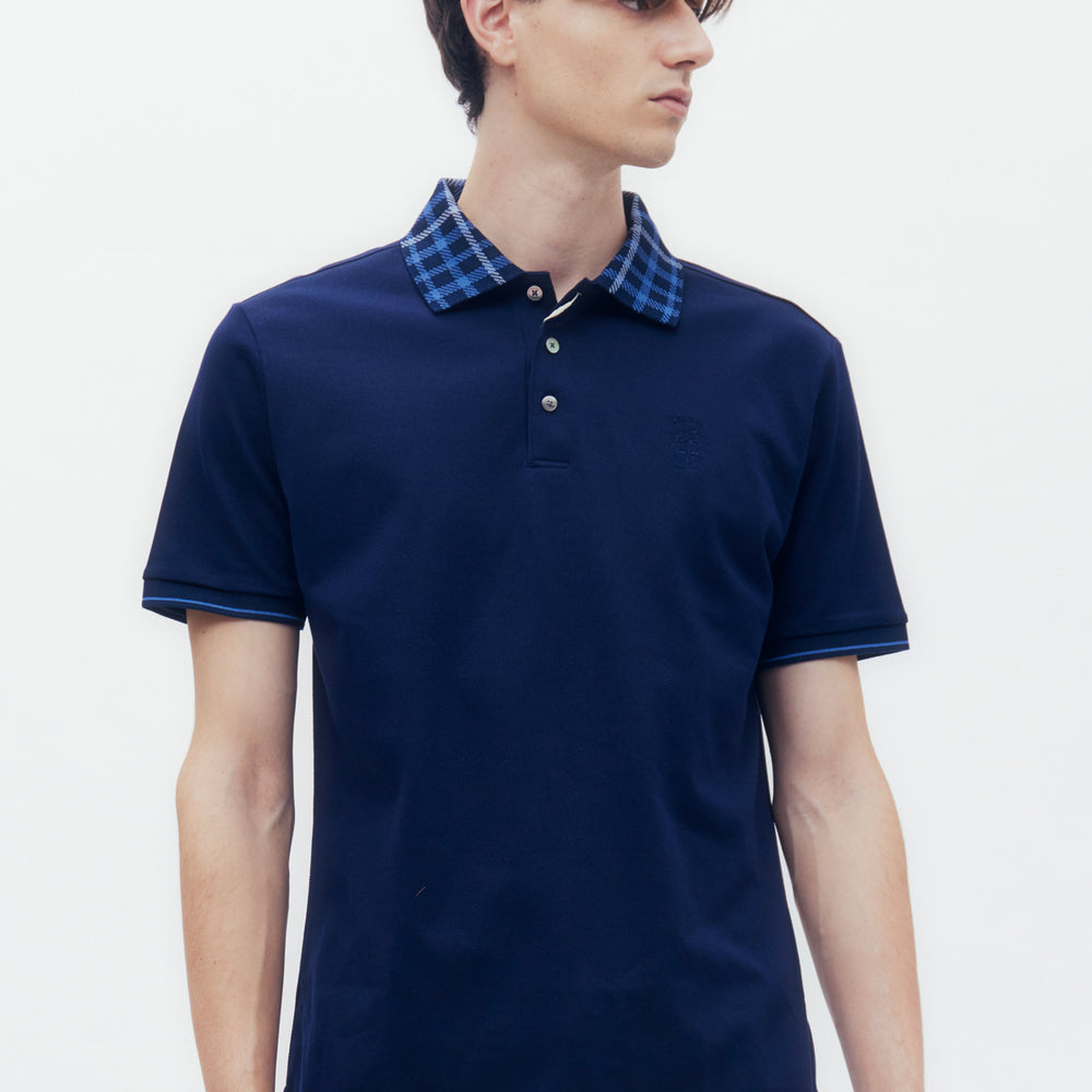 
                      
                        House Check Collar Polo Shirt
                      
                    