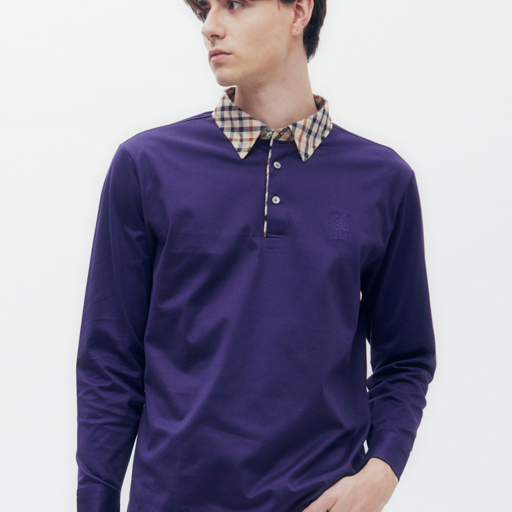 
                      
                        Bias Check Collar Polo Shirt
                      
                    