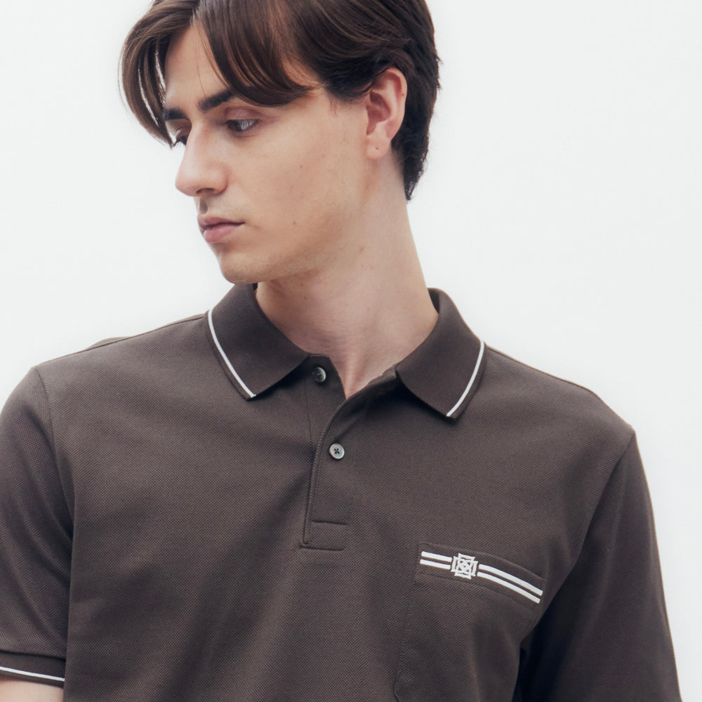 
                      
                        Interlocking DD Logo Pocket Polo Shirt
                      
                    