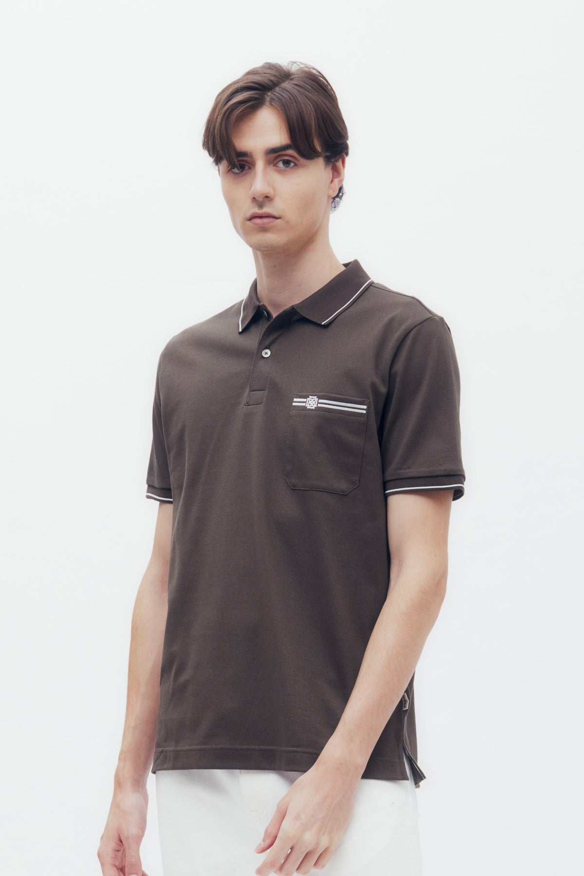 Interlocking DD Logo Pocket Polo Shirt