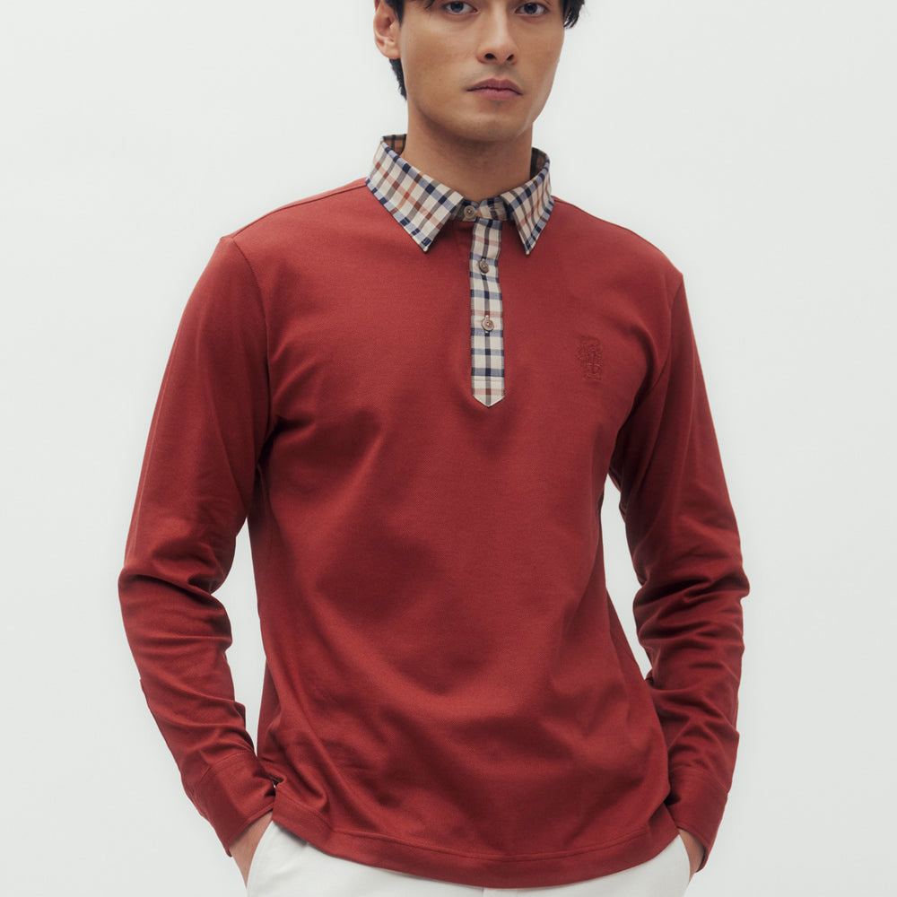 
                      
                        House Check Collar Polo Shirt
                      
                    