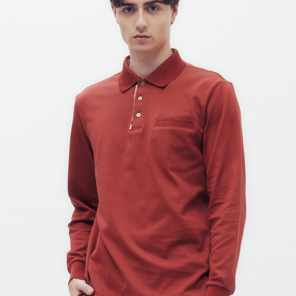 
                      
                        DAKS Logo Pocket Polo Shirt
                      
                    