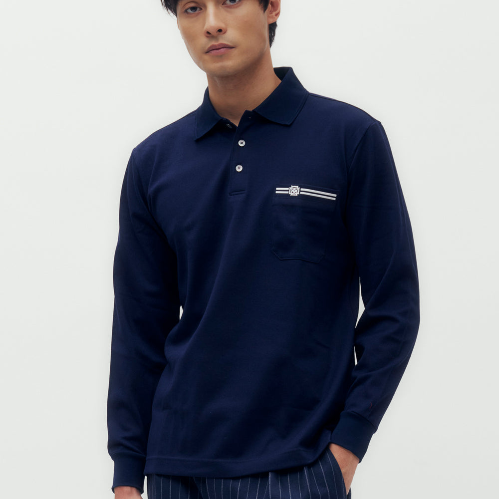 Interlocking D Logo Pocket Polo Shirt