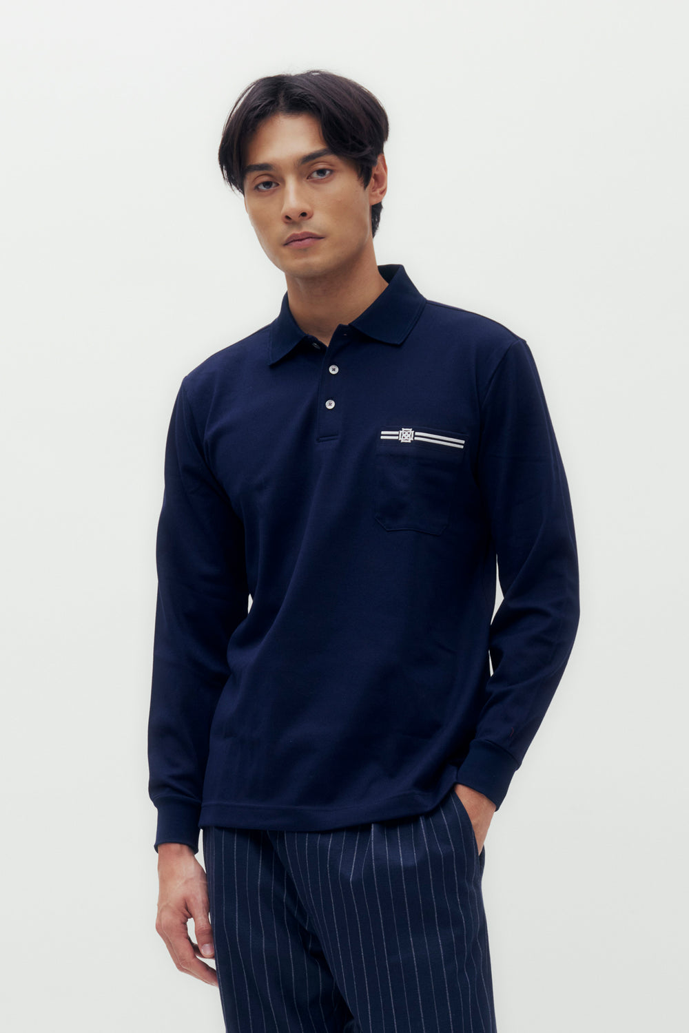 Interlocking D Logo Pocket Polo Shirt