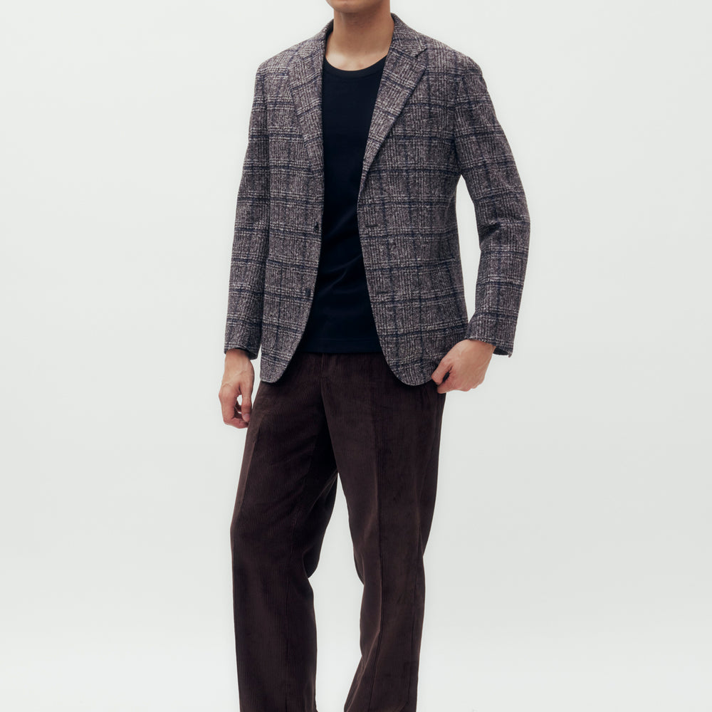 
                      
                        Glen Check Blazer Jacket
                      
                    